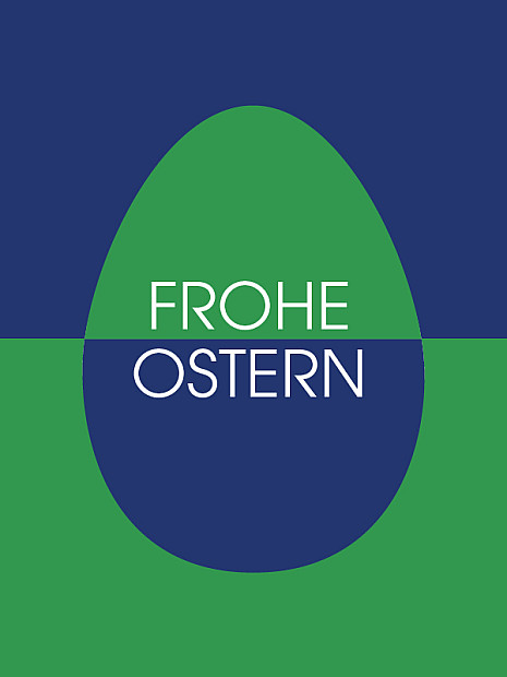 Oster-Gutscheinmotiv mit saisonalem Osterlayout.
